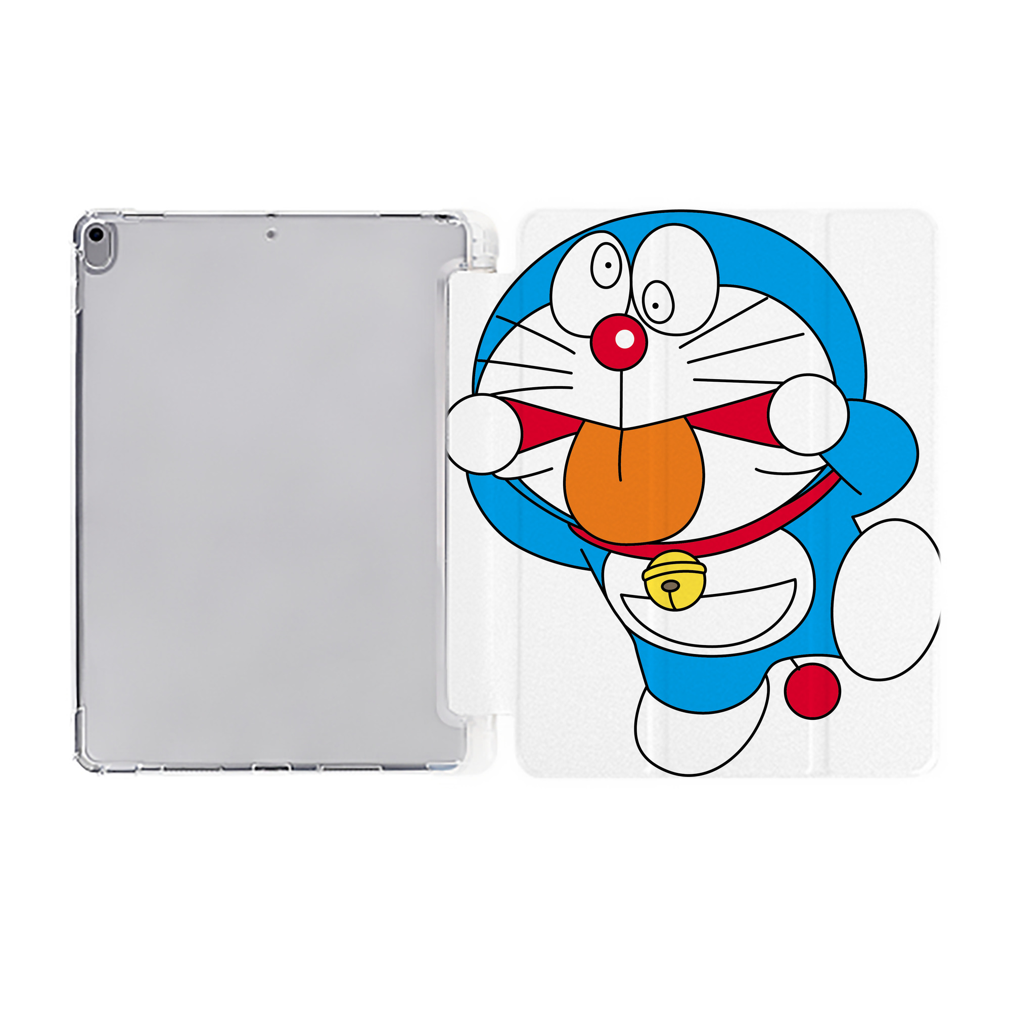 （画像用） ドラえもん Doraemon IPad ケース ペン収納付き 三つ折りスタンド PUレザー×シリコン 対応機種9.5/10.5/10.9インチ